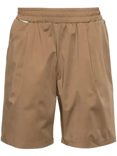 Family First Elasticated-waist Poplin Shorts In Beige