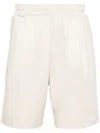 Family First Elasticated-waist Poplin Shorts In White