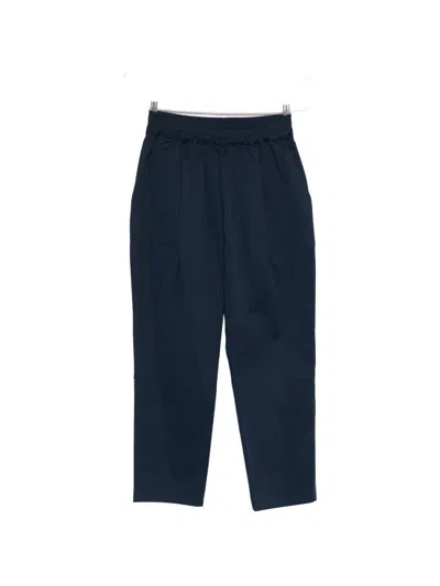 Family First Elasticated-waist Trousers In Blue
