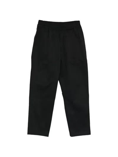 Family First Elasticated-waist Chino Trousers In Black