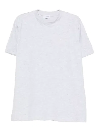 Family First Embroidered Cotton T-shirt In White