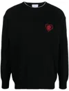 Family First Heart Sweatshirt In Black