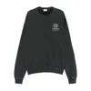 Family First Long-sleeved Crew Neck Sweatshirt In Black
