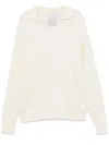 Family First Fine-knit Jumper In White