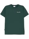 Family First Green Crewneck T-shirt In Dark Green
