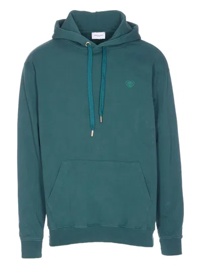 FAMILY FIRST HEART-EMBROIDERED HOODIE
