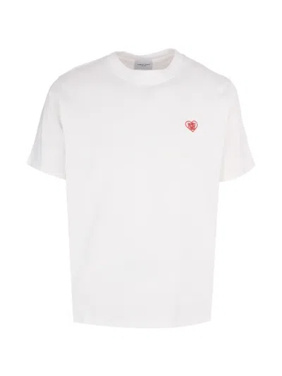 Family First Heart Logo T-shirt In White
