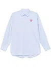 Family First Long-sleeved Shirt In 蓝色