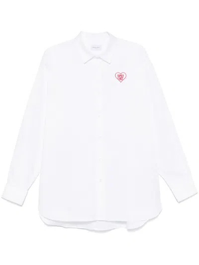 Family First Heart Shirt In White