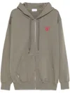 Family First Heart Zip-up Hoodie In Green