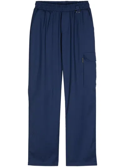 Family First Herringbone Cargo Pants In Blau