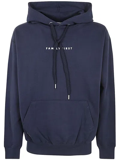 Family First Box Logo Hoodie In Blue