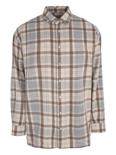 Family First Lfnf Checked Shirt In Neutral