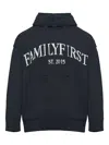 Family First Logo-embroidered Hoodie In Blue