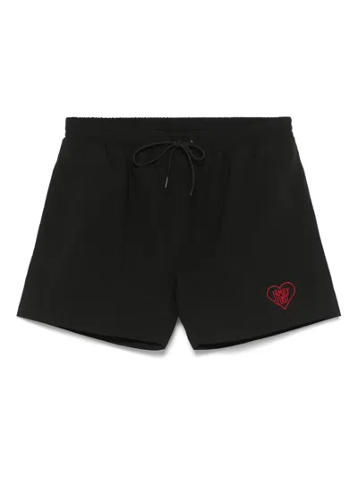 Family First Polyester Beachwear In Black