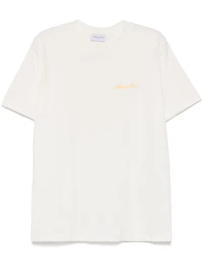 Family First Logo-embroidered T-shirt In White