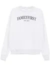 Family First Long Sleeve Sweatshirt In White