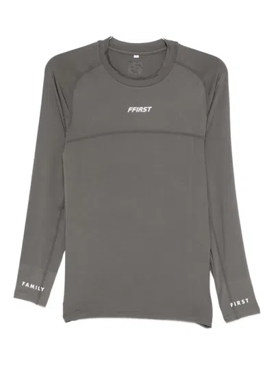 Family First Long-sleeve Performance Top In Gray