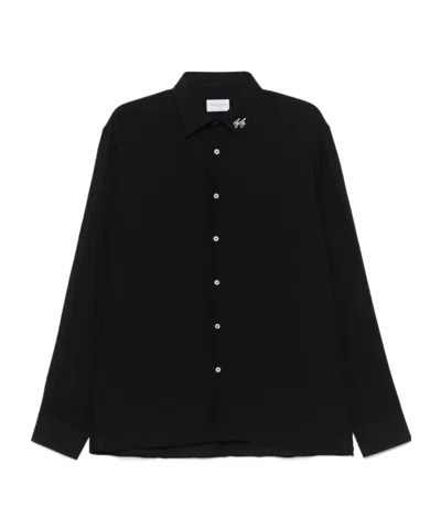 Family First Long-sleeved Shirt In Black