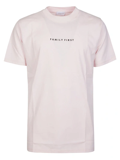 Family First Milano Box Logo T-shirt In Pink