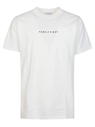 Family First Milano Box Logo T-shirt In White