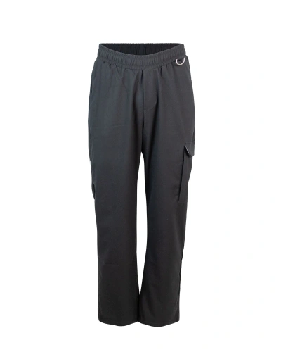 Family First Milano Classic Black Cargo Trousers In Bkblack