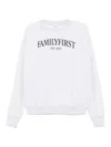 Family First Long Sleeve Sweatshirt In White