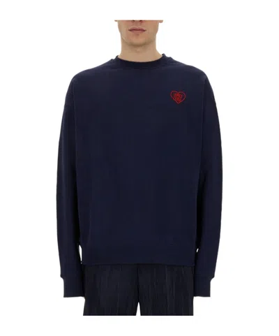 FAMILY FIRST FAMILY FIRST HEART EMBROIDERED SWEATER