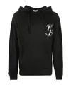 Family First Sweater Hoodie Monogram In Black