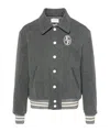 Family First Logo-embroidered Varsity Jacket In Black