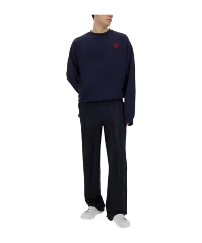 Family First Loose Waist Casual Pants In Black