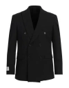 Family First Double-breasted Jacket In Black