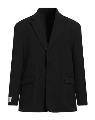 Family First Milano Man Blazer Black Size 40 Nylon, Elastane
