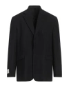 Family First Milano Man Blazer Black Size 42 Polyester, Viscose, Wool, Elastane In Black
