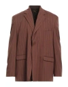 Family First Milano Man Blazer Brown Size 44 Polyester, Viscose, Wool, Elastane