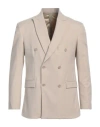 Family First Milano Man Blazer Ivory Size 42 Polyester, Viscose, Wool, Elastane In White