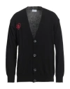 Family First Milano Man Cardigan Black Size M Merino Wool, Cashmere, Viscose, Polyamide