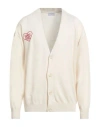Family First Milano Man Cardigan Ivory Size L Merino Wool, Cashmere, Viscose, Polyamide In White
