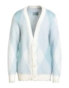 Family First Milano Man Cardigan Sky Blue Size Xl Mohair Wool, Polyamide, Acrylic