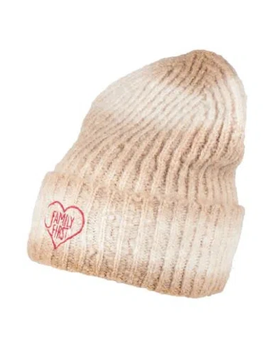 Family First Milano Man Hat Beige Size Onesize Polyacrylic, Wool, Polyamide In Brown