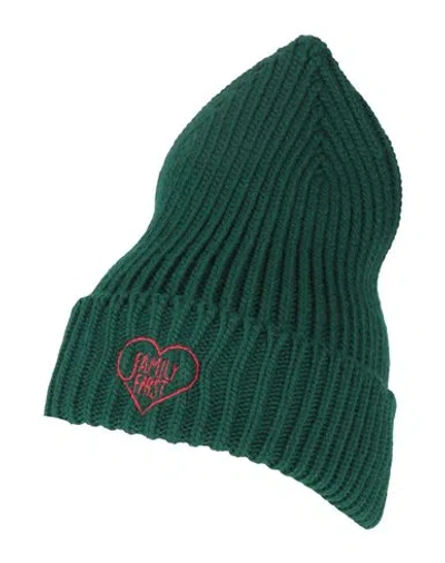 Family First Milano Man Hat Emerald Green Size Onesize Wool, Polyamide, Acrylic