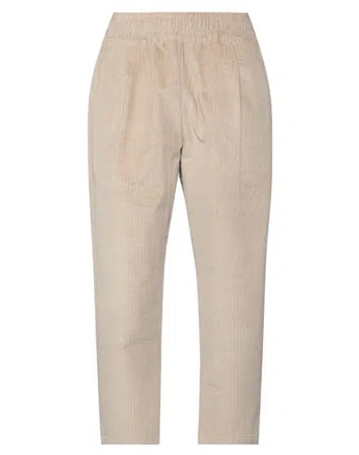 Family First Milano Man Pants Beige Size Xs Cotton, Elastane
