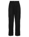 Family First Milano Man Pants Black Size 36 Polyester, Viscose, Wool, Elastane In Black