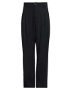 Family First Milano Man Pants Midnight Blue Size 32 Polyester, Viscose, Wool, Elastane In Black
