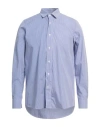 Family First Milano Man Shirt Blue Size S Cotton In Blue