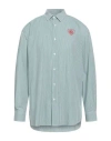 Family First Milano Man Shirt Dark Green Size L Cotton In Green
