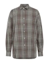 Family First Checked College Shirt In Green