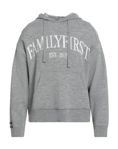 FAMILY FIRST FAMILY FIRST MILANO MAN SWEATER GREY SIZE M WOOL, POLYAMIDE, ACRYLIC