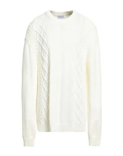 Family First Milano Man Sweater Ivory Size Xl Wool, Polyamide, Acrylic In White