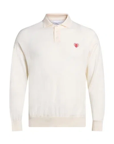 Family First Milano Man Sweater Ivory Size Xxl Merino Wool In White